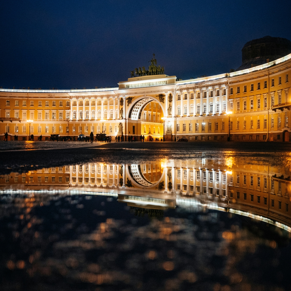 The Palace Square in Saint Petersburg Russia